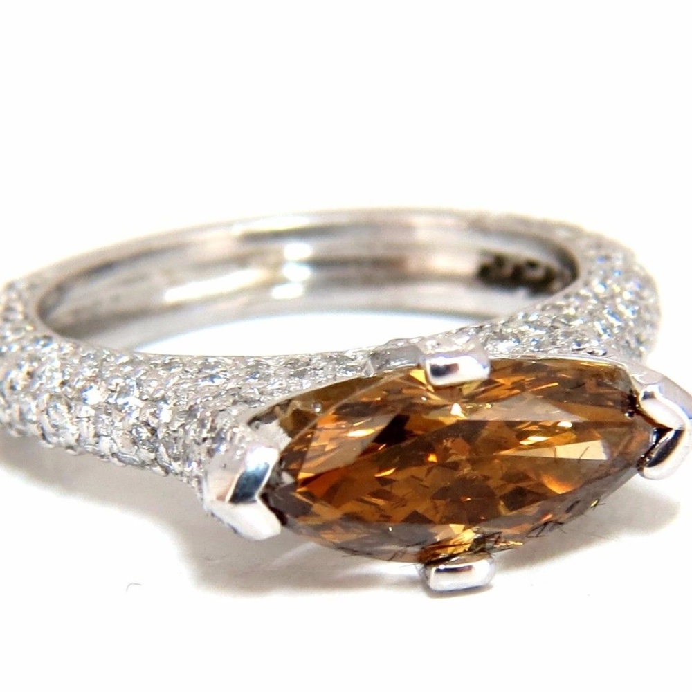 GIA certified 2.46ct Fancy Dark Yellow Brown*